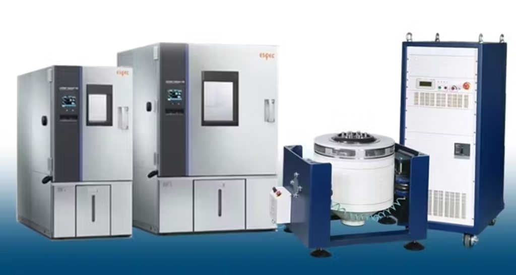 Vibration test with environmental test
